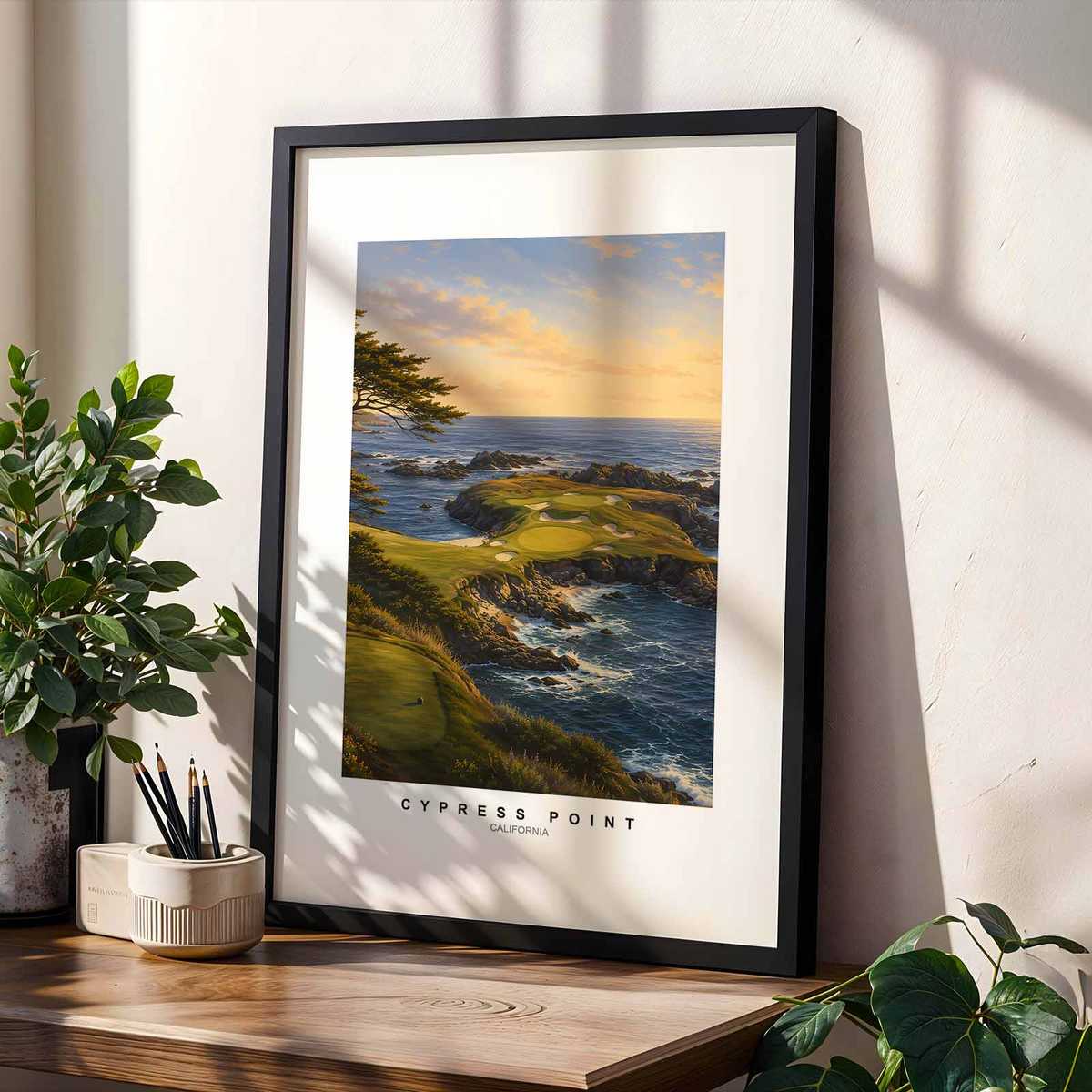 Golfer Dad: Augusta’s Lines, Pines and Quiet Authority — A Poster Study wall art preview with detailed poster presentation