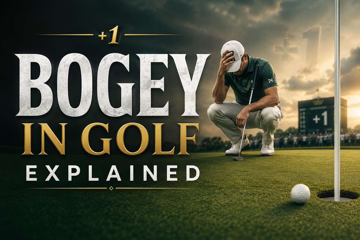 Close-up of a golf scorecard showing a hole marked as bogey (one over par)
