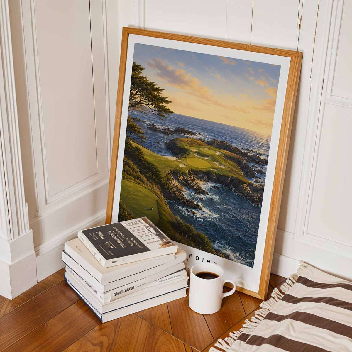 Carnoustie wall art showcasing golf technique expressed through refined composition and a classic visual character