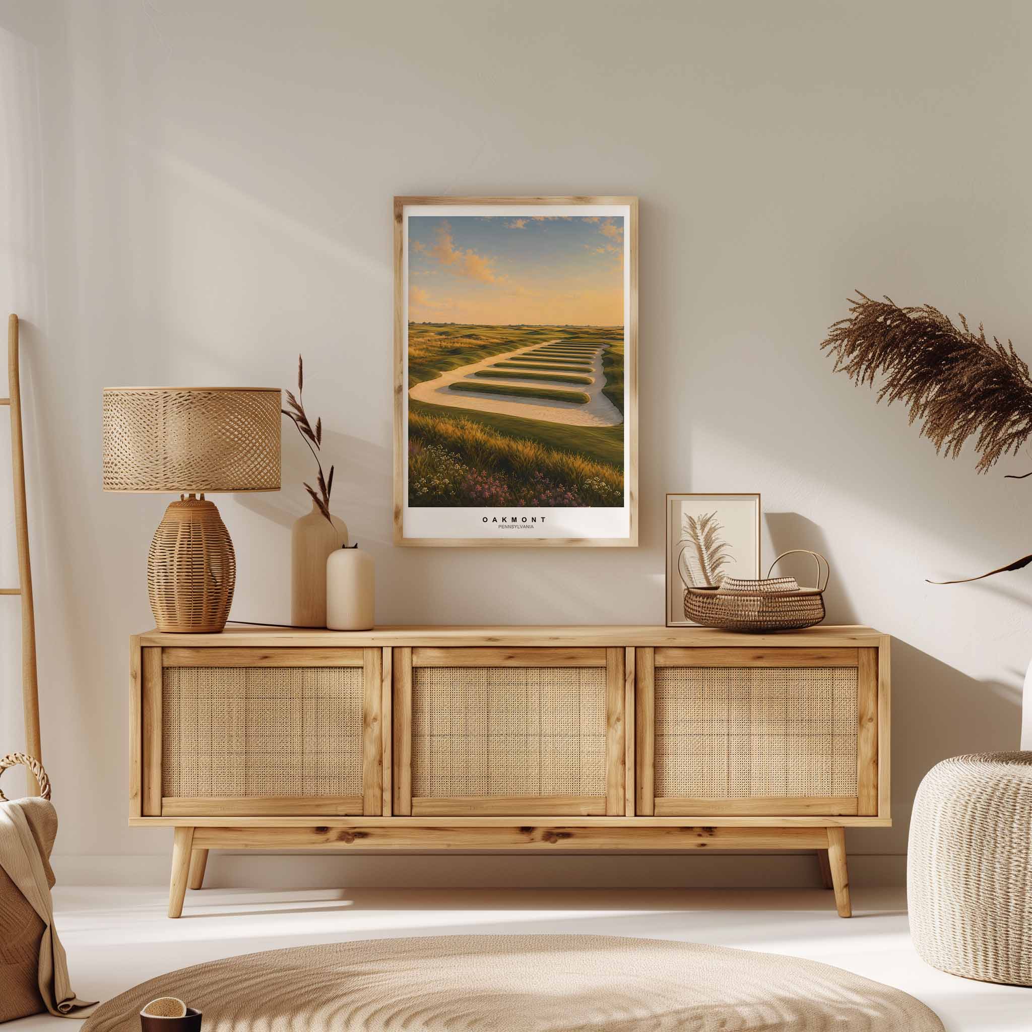 Soft-lit Oakmont green edge creating a feeling of quiet elegance and meticulous care
