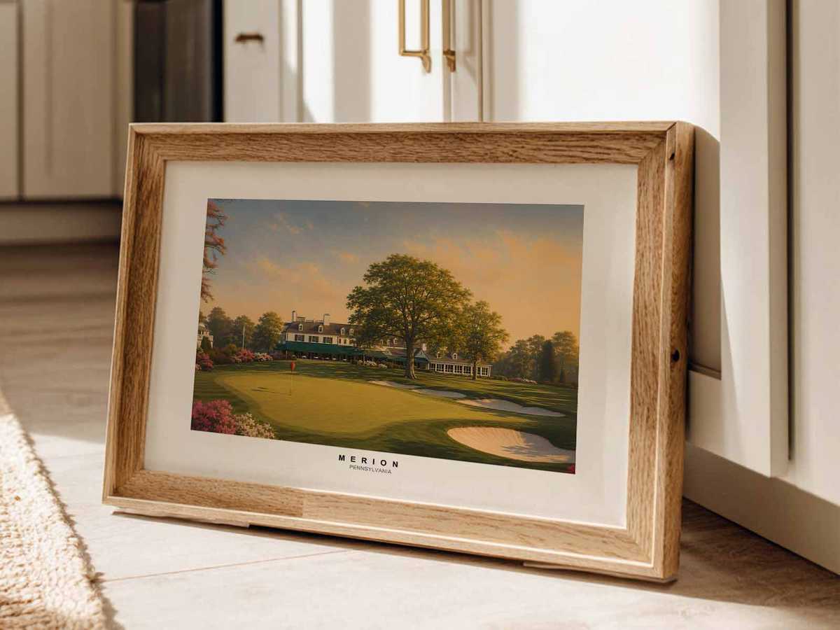 Quiet Merion East vista with muted colors and simple composition expressing timeless elegance