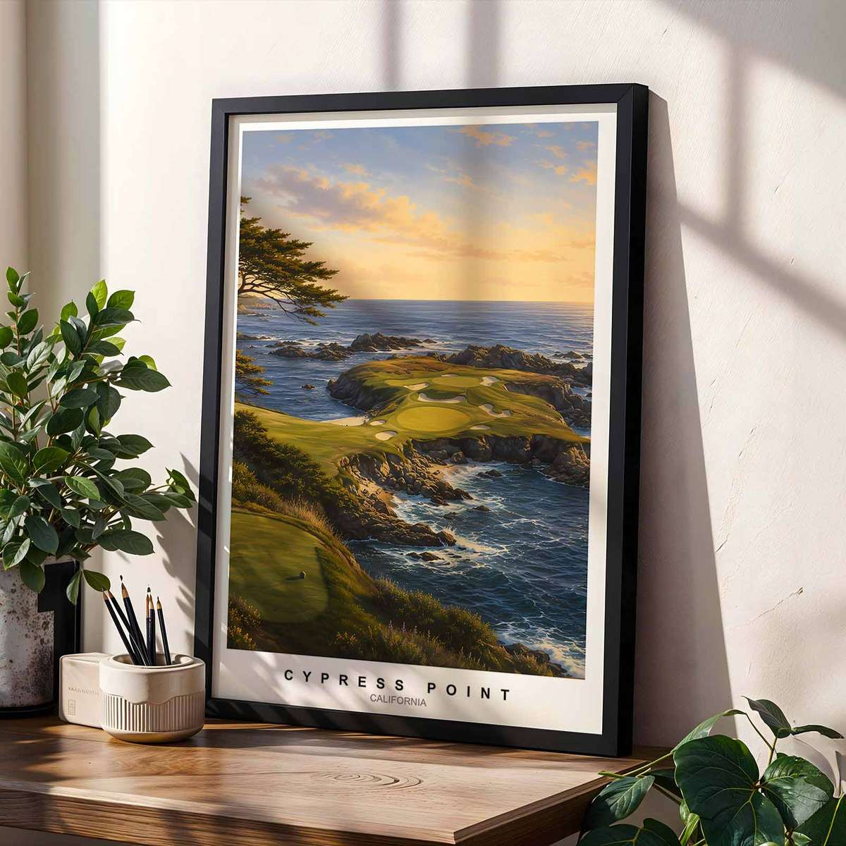 Turnberry Explorer wall art showcasing golf technique expressed through refined composition inspired by coastal golf art that calms and a classic visual character